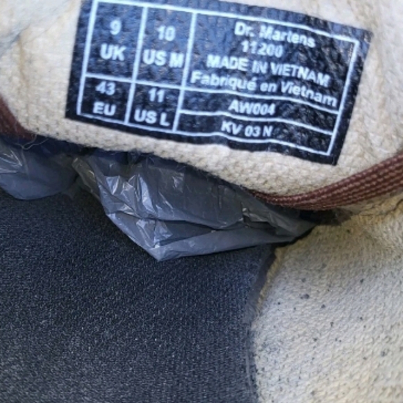 Doc Martens Vintage Size 10 Men Brown Leather Lace Bicycle Loafer Shoe 11200 y2k - Picture 9 of 12